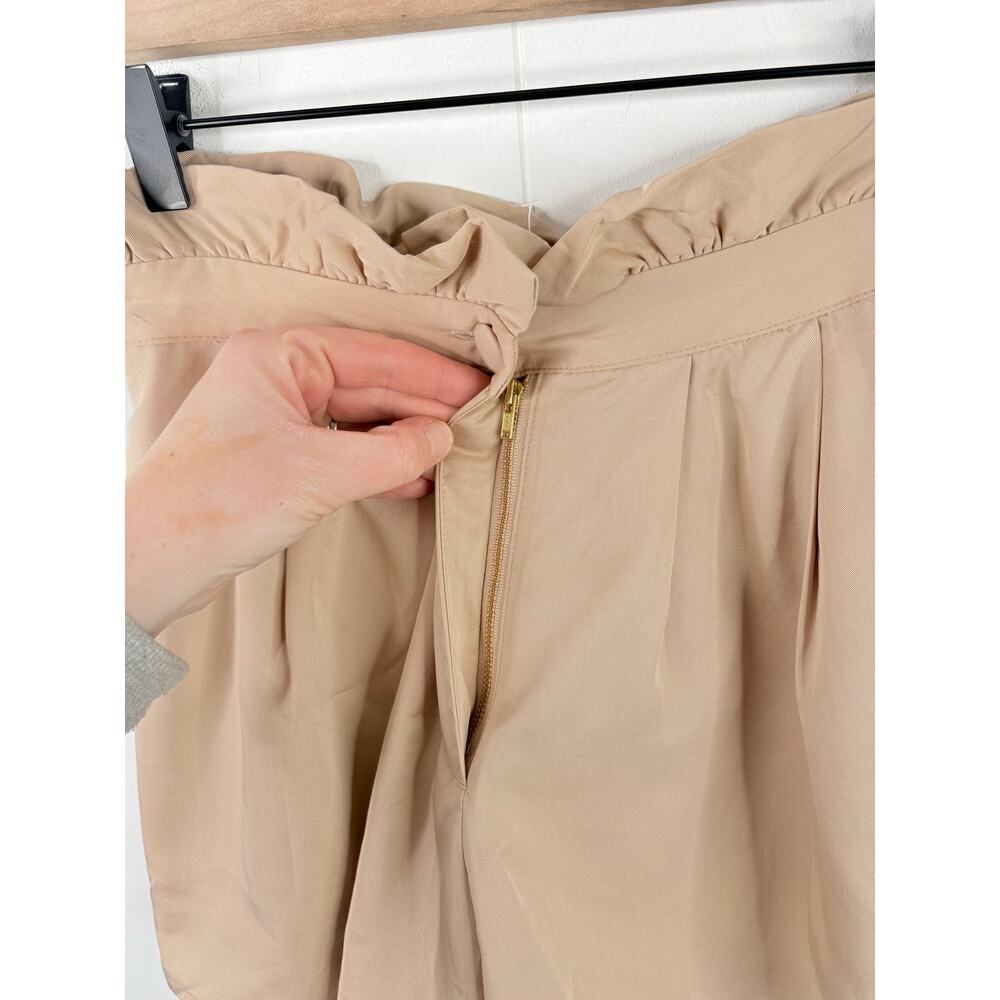 Lovers + Friends | Tati Paperbag Shorts Small Sandstone High Rise Pleated - Picture 4 of 11